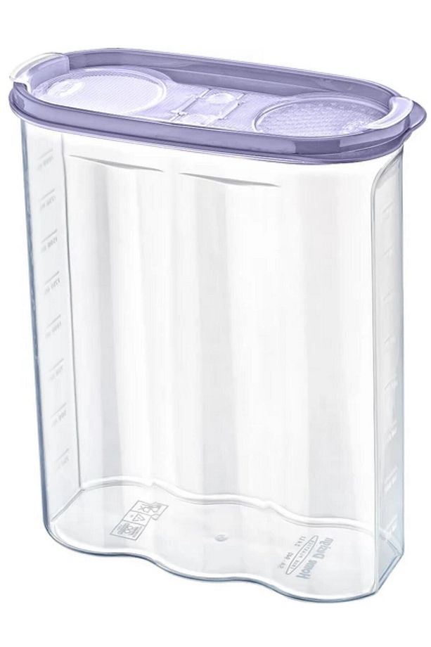 ® 12 Adet 2 Kapaklı Ölçekli Erzak Kuru Gıda Saklama Kutusu Kabı 2,4 Litre-sa940 - 4