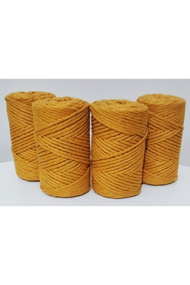 Hkmrn Macrame Thread Color Mustard Scannable 1 Kg