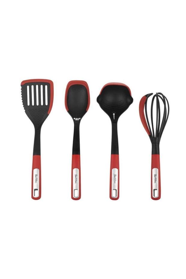Plastic Red Large Preparation Set of 4 with Silicone Detail - 1