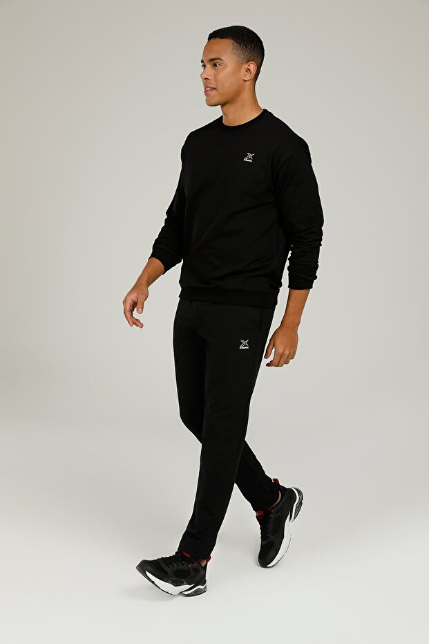 Sn89 Basıc Track Pants 2f Siyah Erkek Eşofman - 3