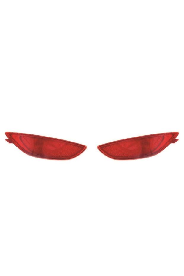 Hyundai Accent Blue Reflector Bumper Rear Right-left Set Compatible with 2011-2015