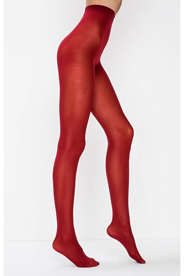 40 Red Medium Thick Mousse Opaque Matte Pantyhose