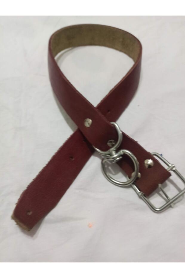 Large Breed Leather Dog Collar Length 70 cm Width 4 cm