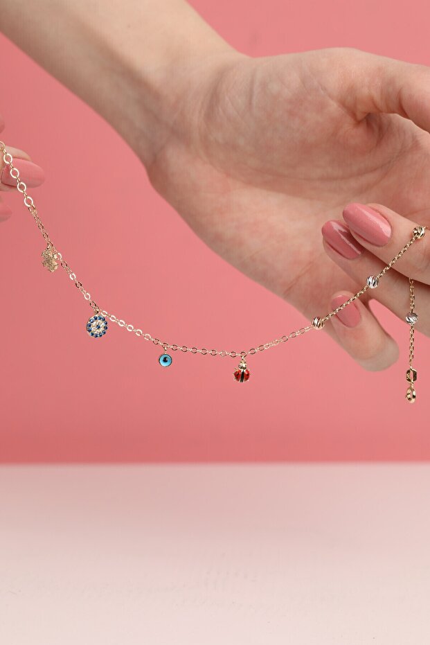 14 Ayar Altın Halhal - 2