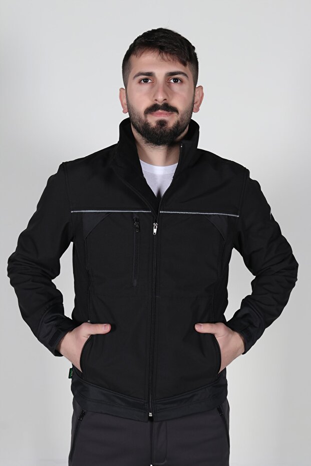 Erkek Softshell Mont - 1
