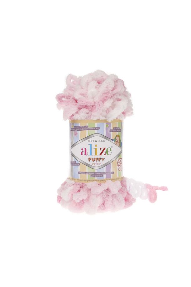 Puffy Color 100gr Ebruli Kadife El Örgü Ipi Ipliği Yünü - 1