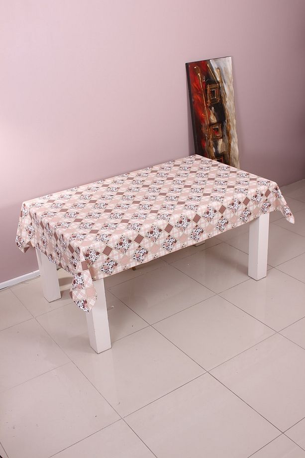 Leke Tutmayan Mutfak Bahçe Masa Örtüsü Şık Tasarım Dijital Baskı 150x210 Cm Duck Keten - 2