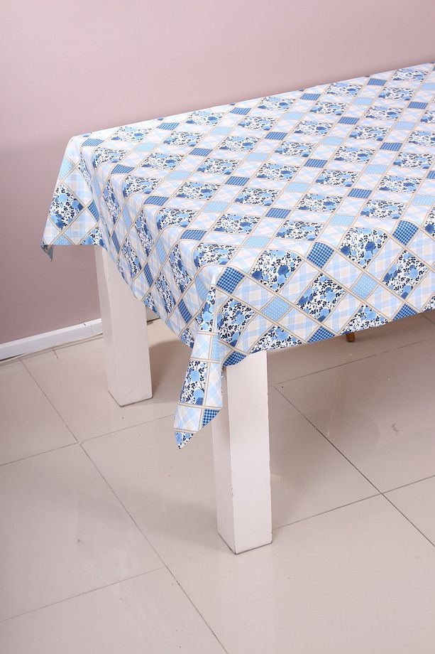 Leke Tutmayan Mutfak Bahçe Masa Örtüsü Şık Tasarım Dijital Baskı 150x210 Cm Duck Keten - 3
