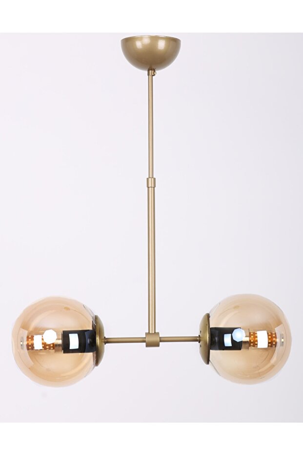 Martı 2'li Eskitme Bal Camlı Avize - 1