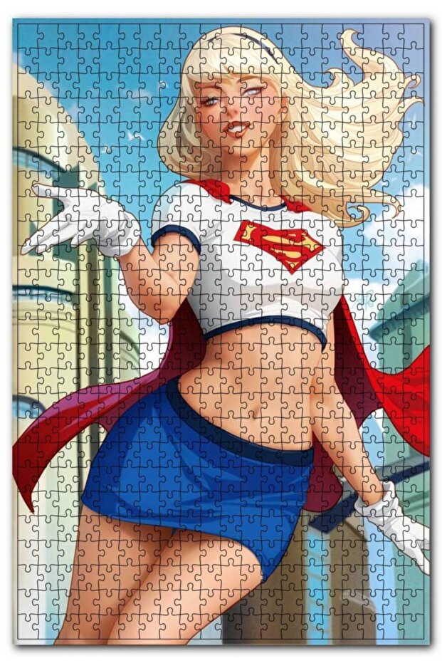 Super-woman Illustration 255 Piece Puzzle Jigsaw Puzzle Mdf (wood)