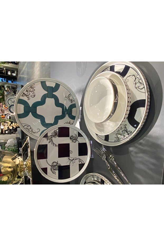 Lyxı 013 Elsa 24 Parça Bone Yemek Takımı - 5