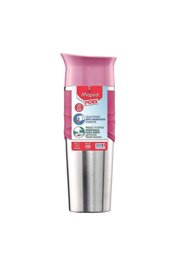 Picnik 320ml Çelik Termoslu Matara Pembe 3154148719014 - 1