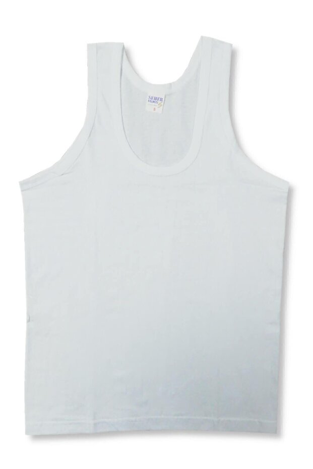 Boy's White 100% Cotton Undershirt 0036