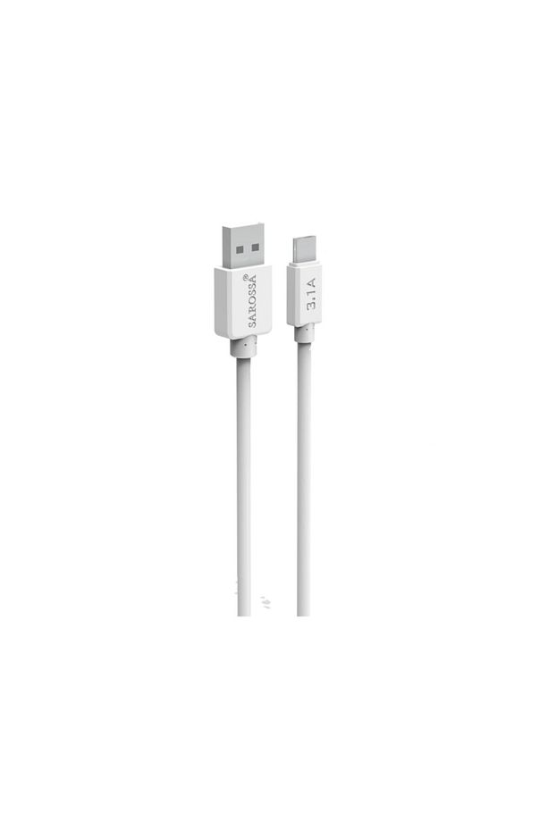Type C Usb Kablo Beyaz 3.1a-3.4a Hızlı Şarj Ve Data Aktarım Kablosu 100 Cm (+-%5) S442 - 1