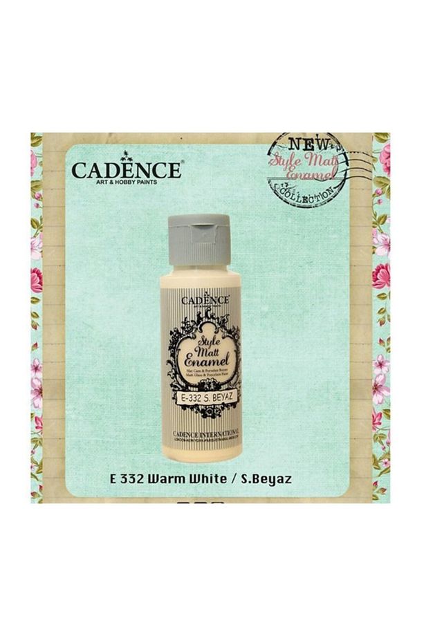 E-332 Style Matt Enamel Cam & Porselen Boyası 59 Ml. E-332 S.beyaz (WARM WHİTE) - 1