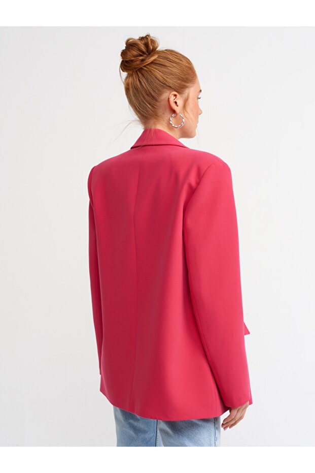 6940 Blazer Ceket-fuşya - 4