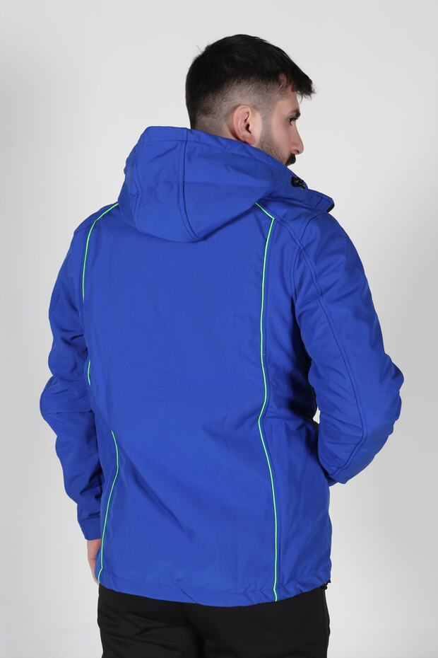 Erkek Mavi 2001 Model Softshell Ceket - 6