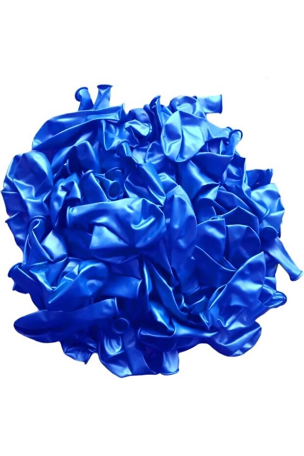 12 Inch Metallic Dark Blue Balloon 10 Pieces