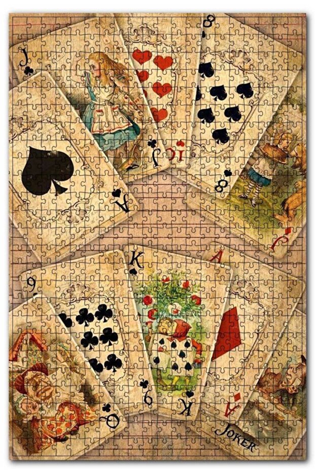 Scandinavian Paper Alice in Wonderland Image 500 Piece Puzzle Jigsaw Puzzle Mdf (wood)