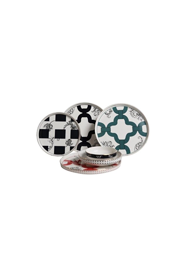 Lyxı 013 Elsa 24 Parça Bone Yemek Takımı - 1