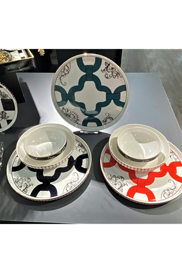 Lyxı 013 Elsa 24 Parça Bone Yemek Takımı - 2