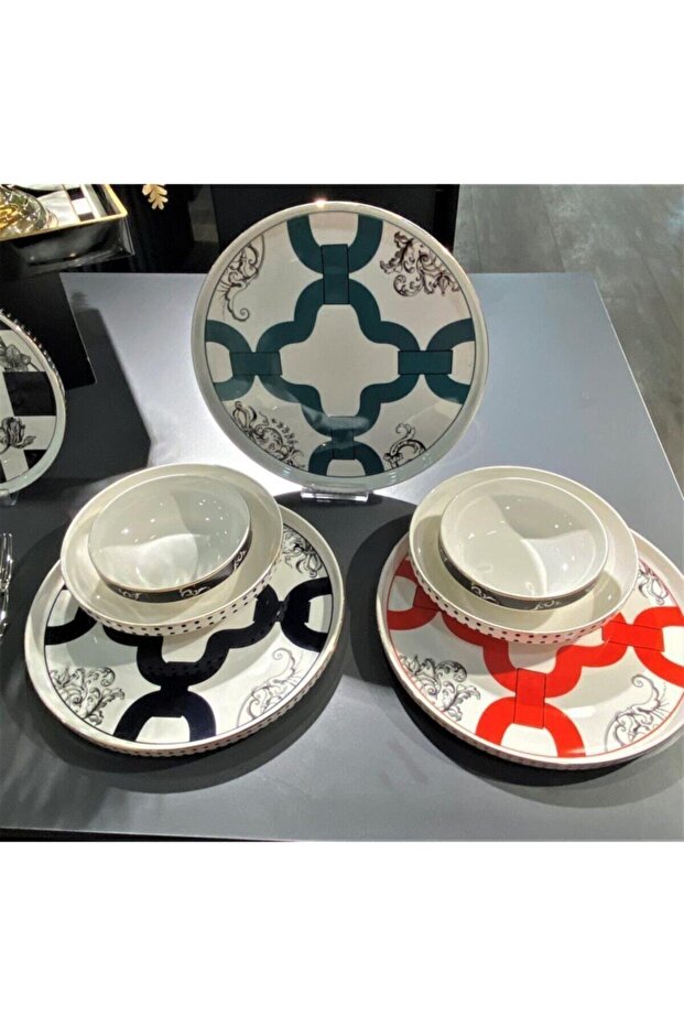 Lyxı 013 Elsa 24 Parça Bone Yemek Takımı - 7