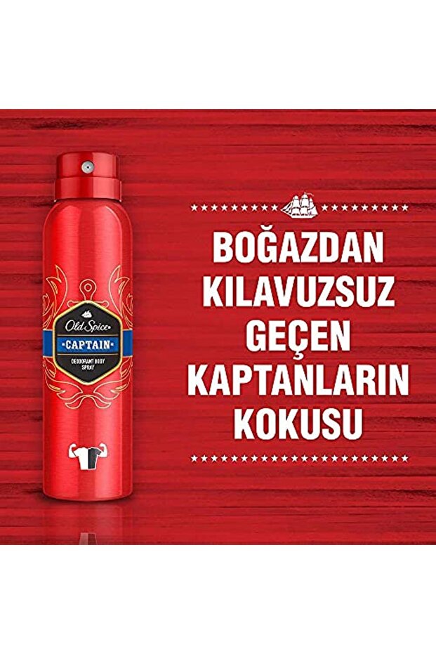 Sprey Deodorant ml 300 ml Captain - 4