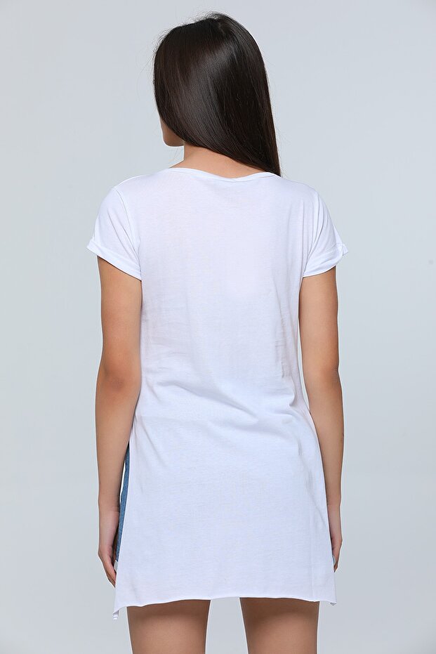 Yırtmaçlı Tshirt - 2