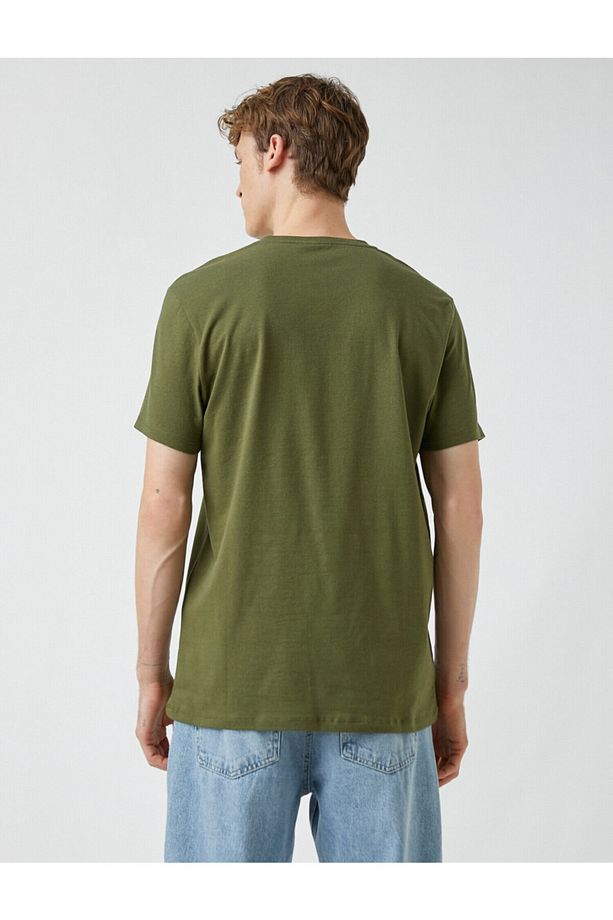 Slim Fit Basic Tişört - 4