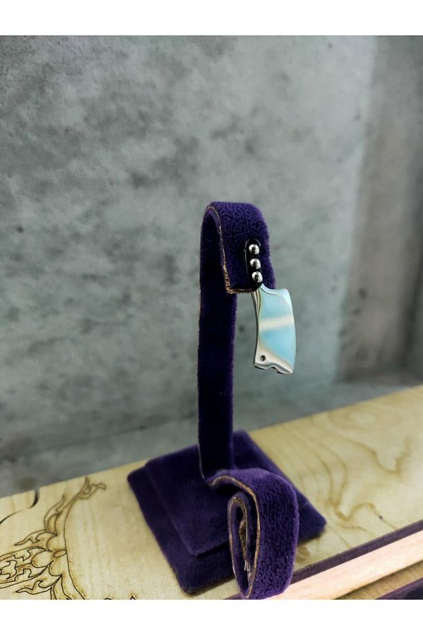 Satır Figürü Çelik Küpe - 7