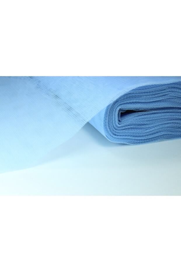 Baby Blue Color 50 Meters Ball Grek Honeycomb Tulle Width 2 Meters Light Blue Engagement Bundle Suitcase Room Door Decoration
