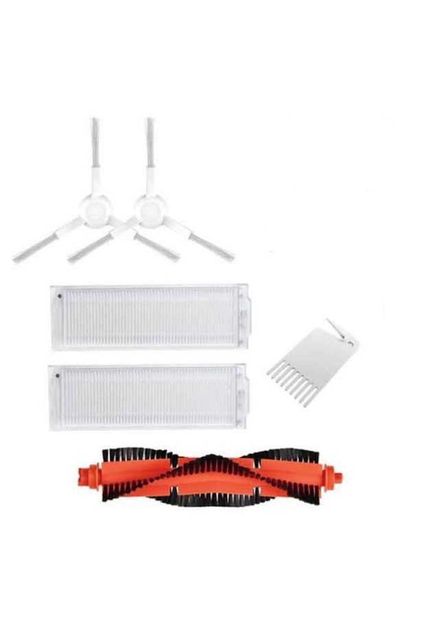 Mi Robot Mop Pro, Viomi V2 V3 Uyumlu Beyaz Yan Fırça Ana Fırça Ve Hepa Filtre Set - 1