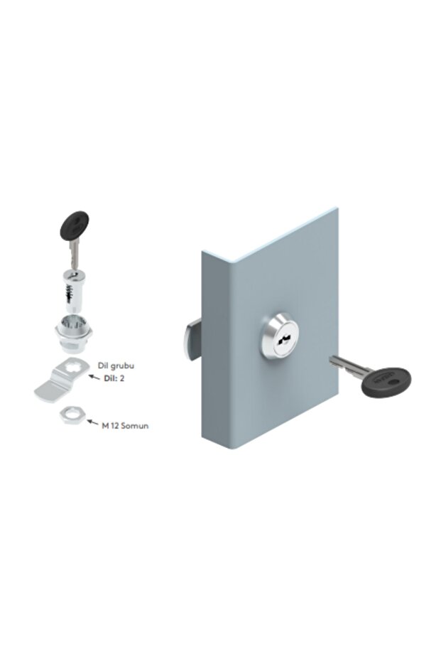 Latch Lock Chrome Plated 050 - 2