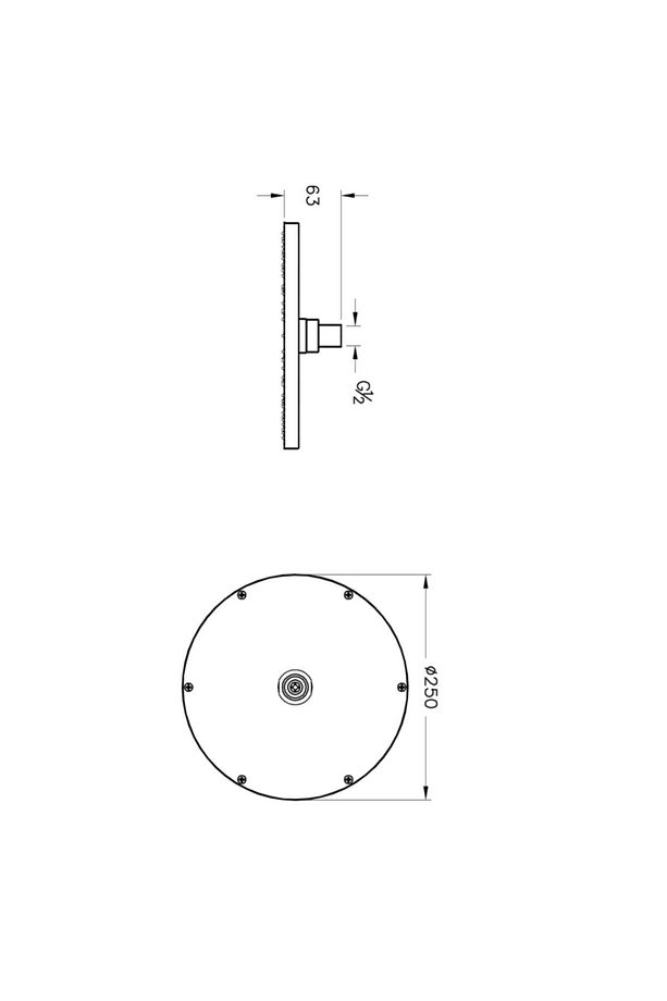 Origin A45638 Duş Başlığı, Krom - 3