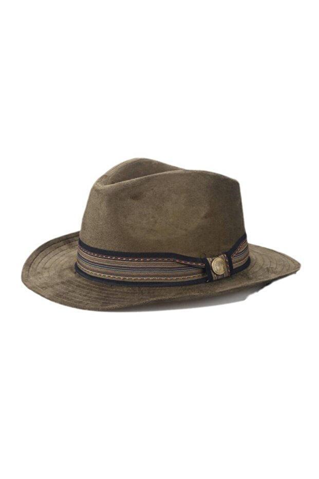 Unisex Velvet Cowboy Fedora Hat