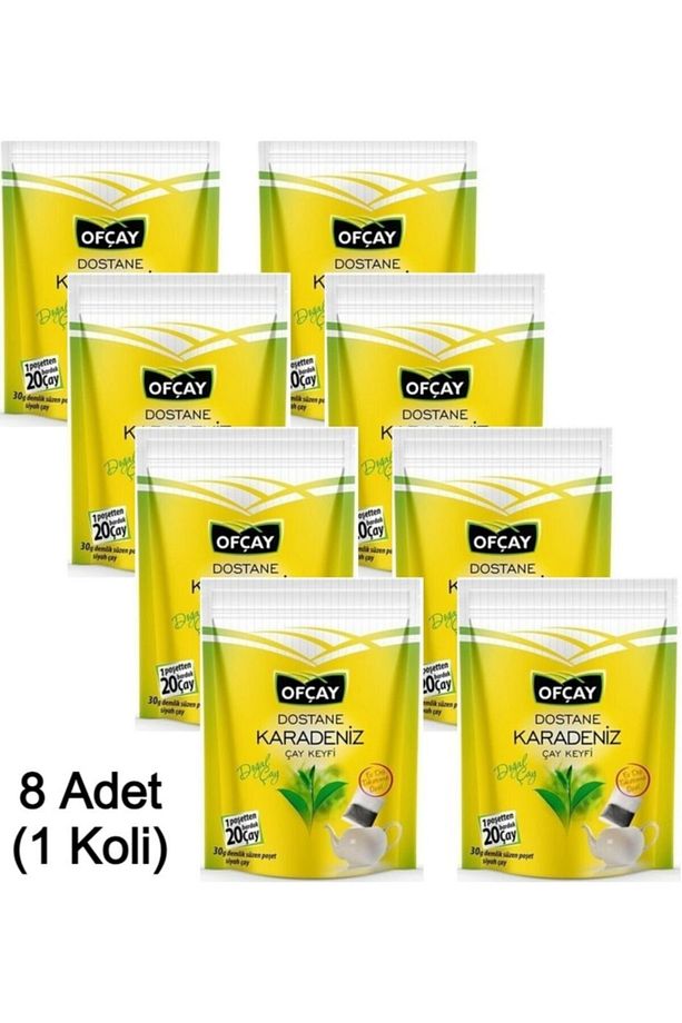 Dostane Zipper Karadeniz Eko Demlik Poşet Çay 30 Gr 30 Ad - 8 Paketlik Koli - 1
