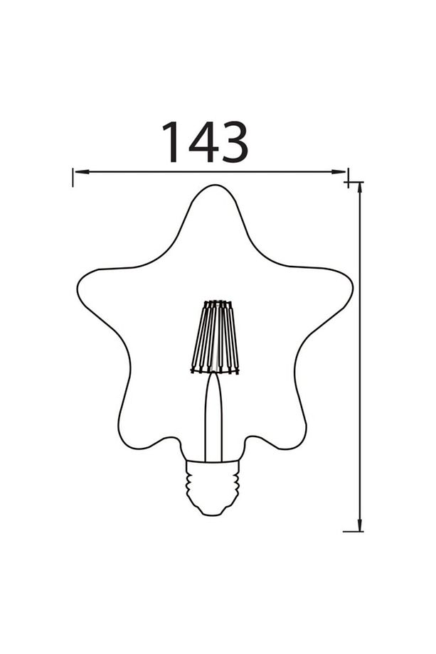 6w Yıldız Rustıc Star-6 Led Rustik Ampul 2200k - 001-031-0006 - 2