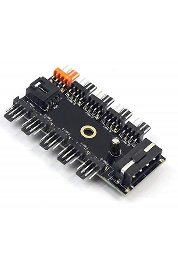 4337 10 Port Fan Çoklayıcı Y Pwm Splitter 4 Pin 12v Switch Power Güç Ide Çoğaltıcı Molex Kan - 3