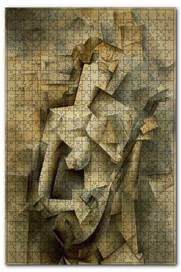 Girl with a Mandolin, 1910 by Pablo Picasso 255 Piece Puzzle Jigsaw Puzzle Mdf (Wood)