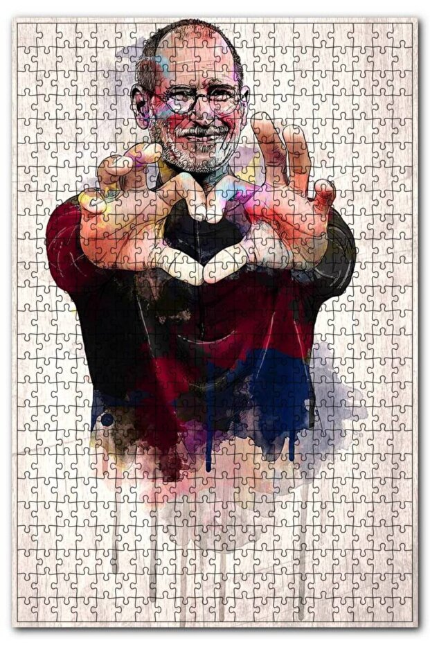 Steve Jobs Heart Visual 120 Piece Puzzle Jigsaw Puzzle Mdf (wood)
