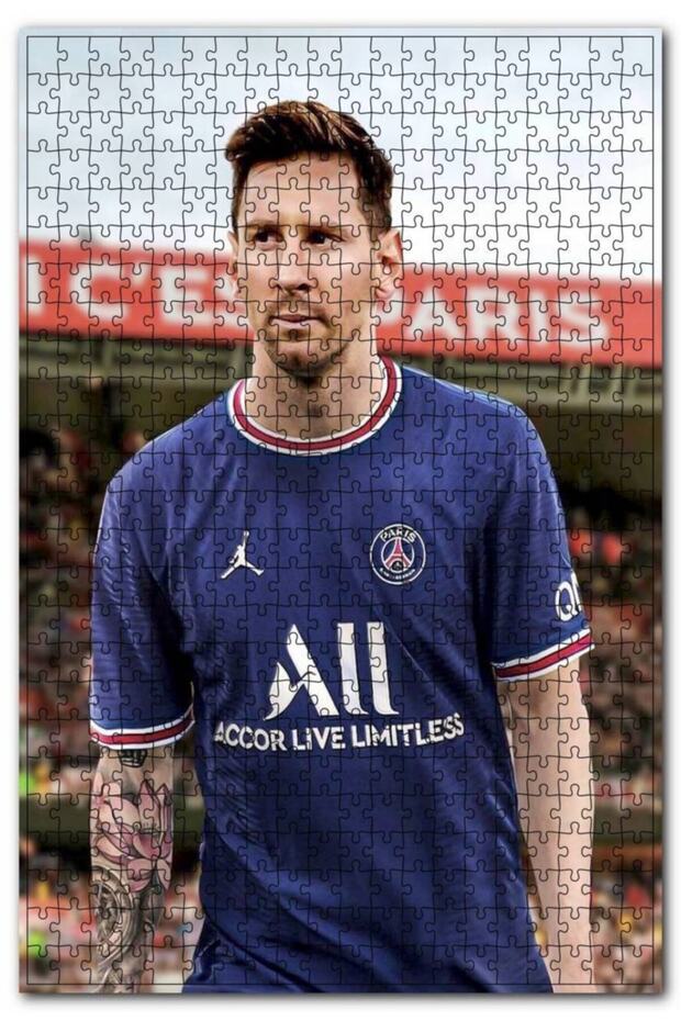 Cakasepetim Messi Psg on the Field 1000 Piece Puzzle Jigsaw Puzzle Mdf (Wood)