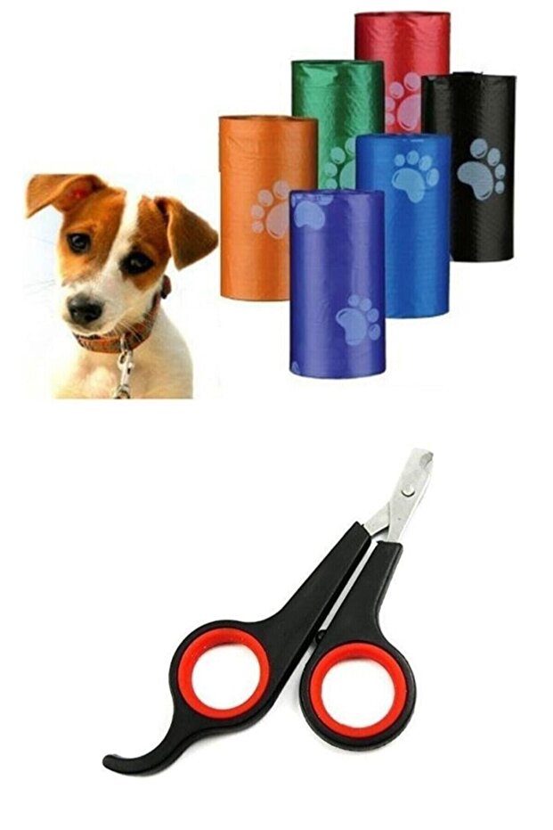 Cat Dog Nail Clipper And Poop Bag 4 Pieces