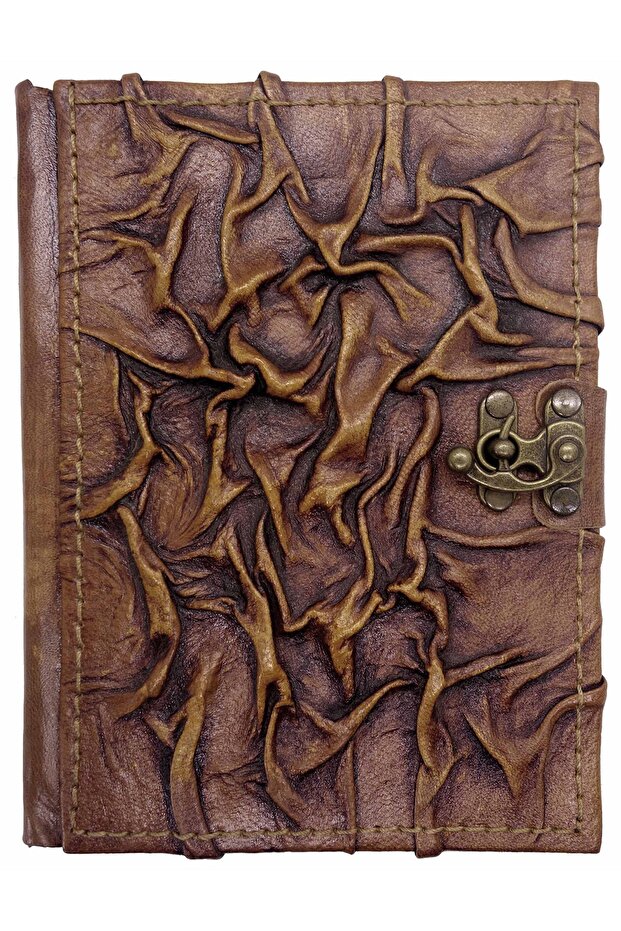 Natural Curved Leather Notebook