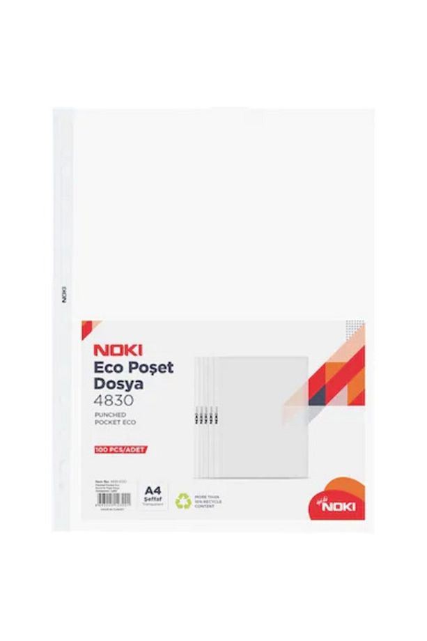 Eco Poşet Dosya (FÖY DOSYA) Şeffaf 100 Lü A4 Boyut - 1