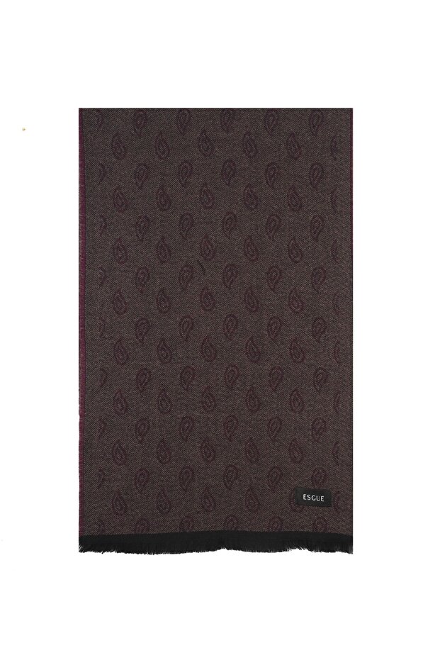 Viskon Mor Erkek Atkı - 2