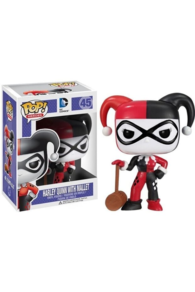Pop Heroes Harley Quinn With Mallet - 1