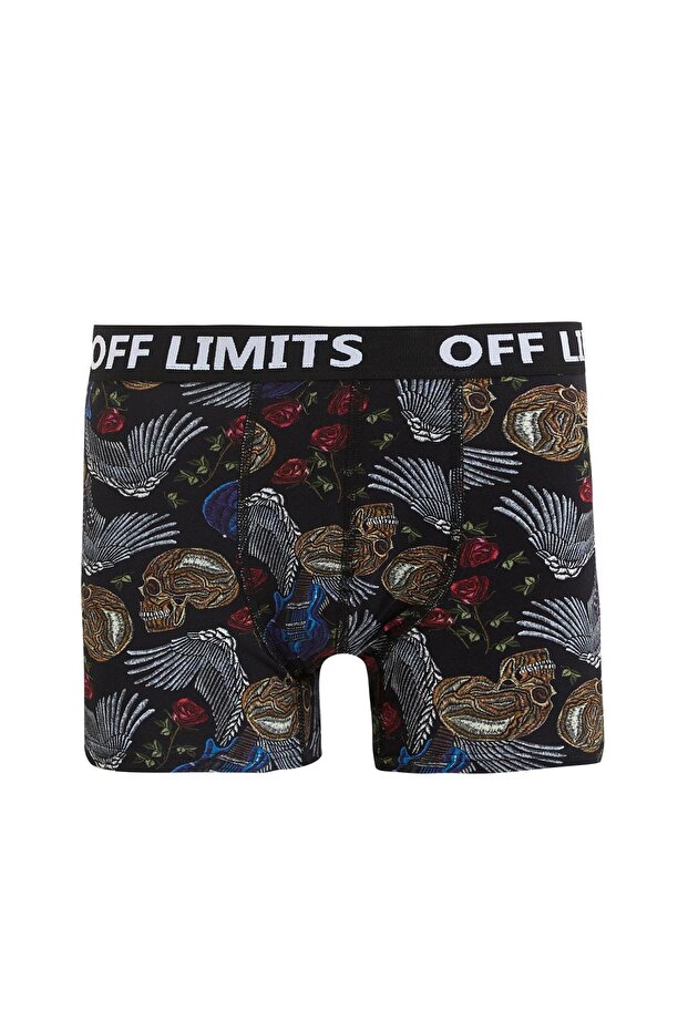 Fit Elastik Kemerli 100% Pamuk 2'li Örme Boxer - 3