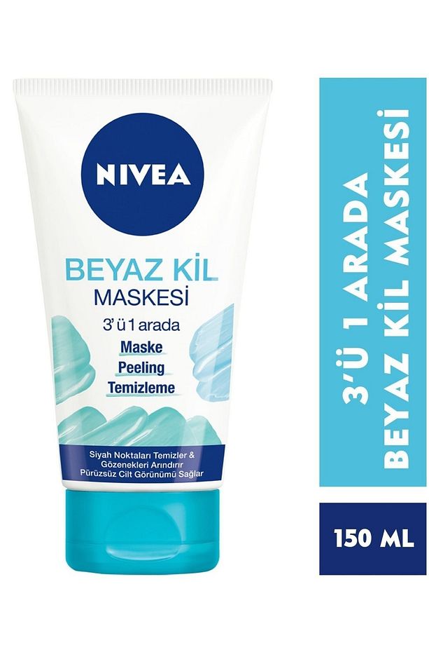 Sivilce Karşıtı Yüz Temizleme Jeli 200 Ml & Nivea Beyaz Kil Maskesi 3'ü1 Arada Maske150 Ml - 3