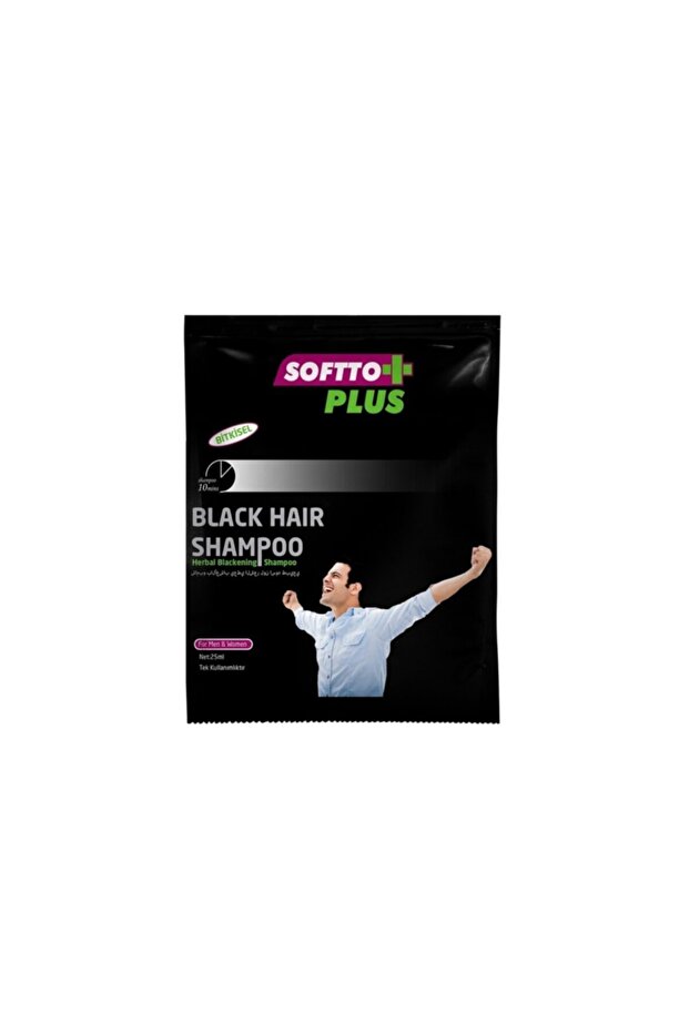 Disposable Black Hair Shampoo for Men 25 ml