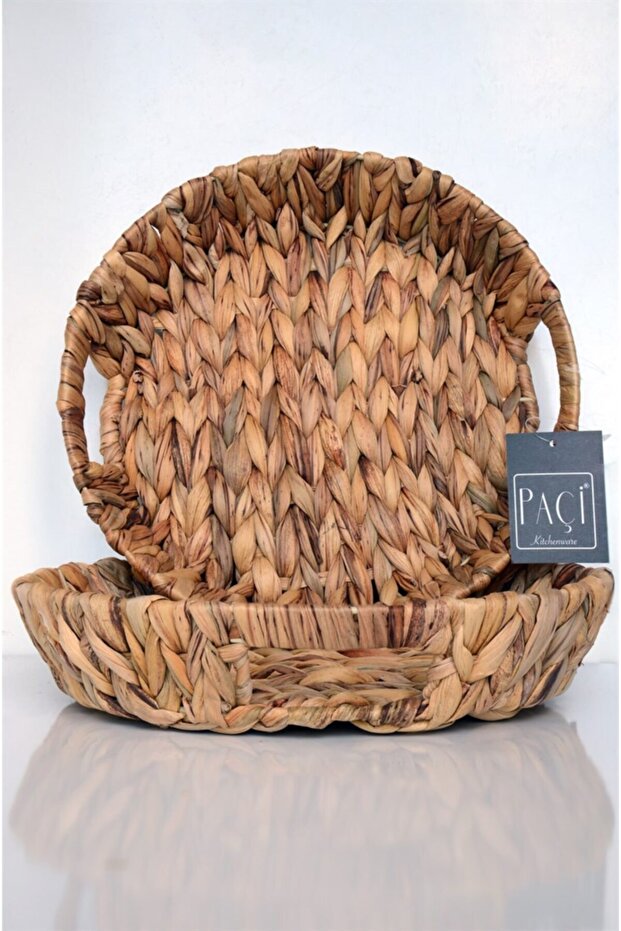 Hasır Yuvarlak Tepsi - 1